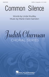 cover Common Silence SATB choral sheet music cover